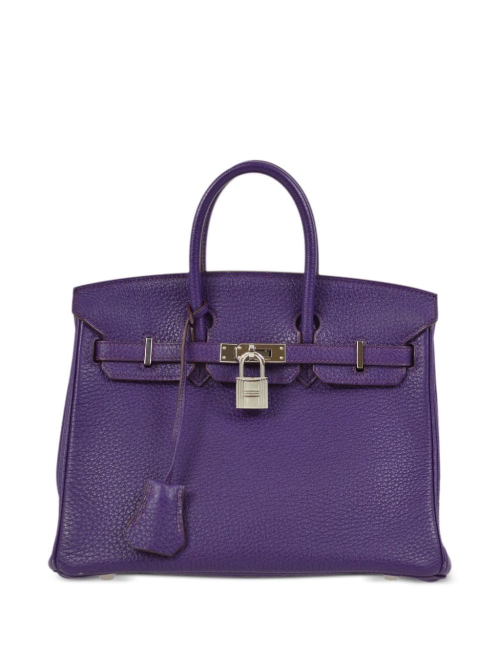 Pre-owned Hermes 2010 Birkin 25 Handbag In Purple