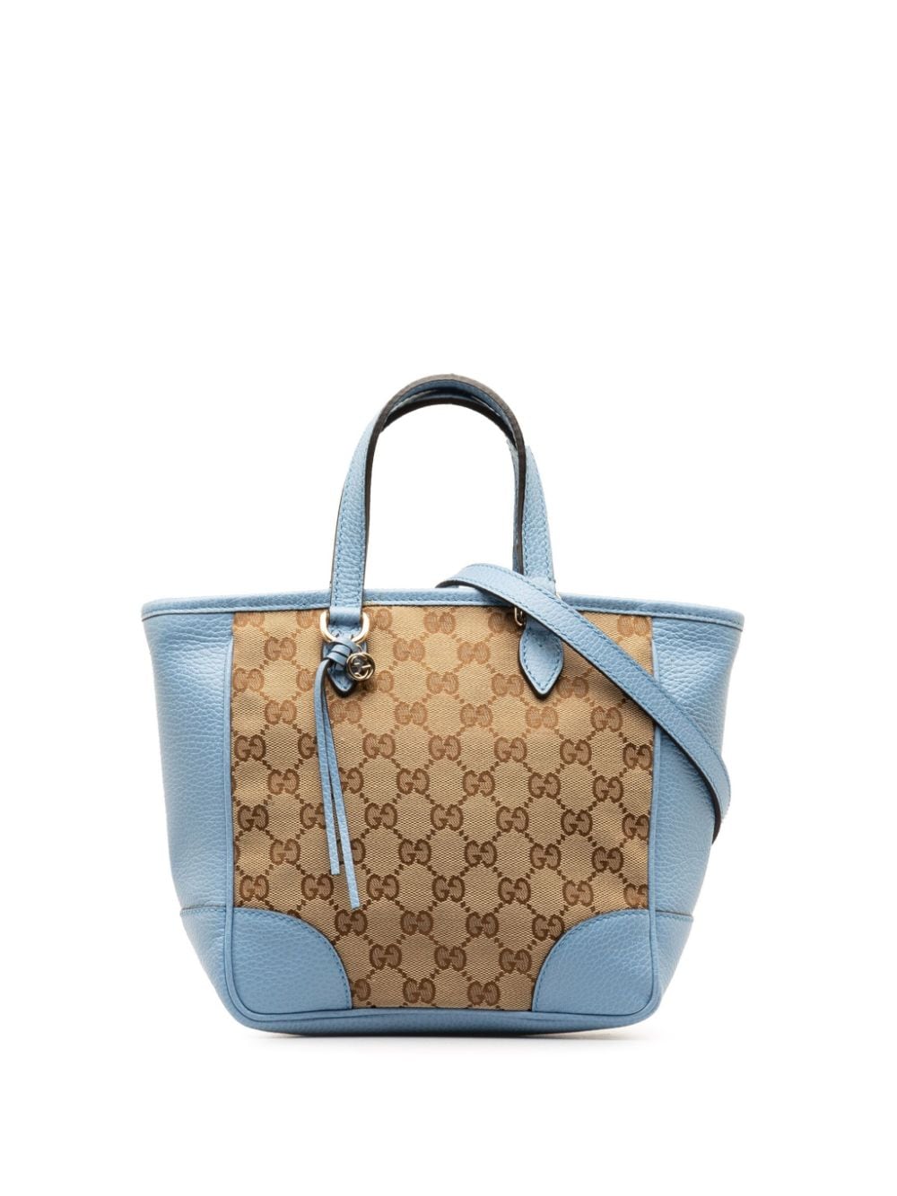 Pre-owned Gucci Gg Canvas Bree 斜挎包（2000-2015年典藏款） In Blue