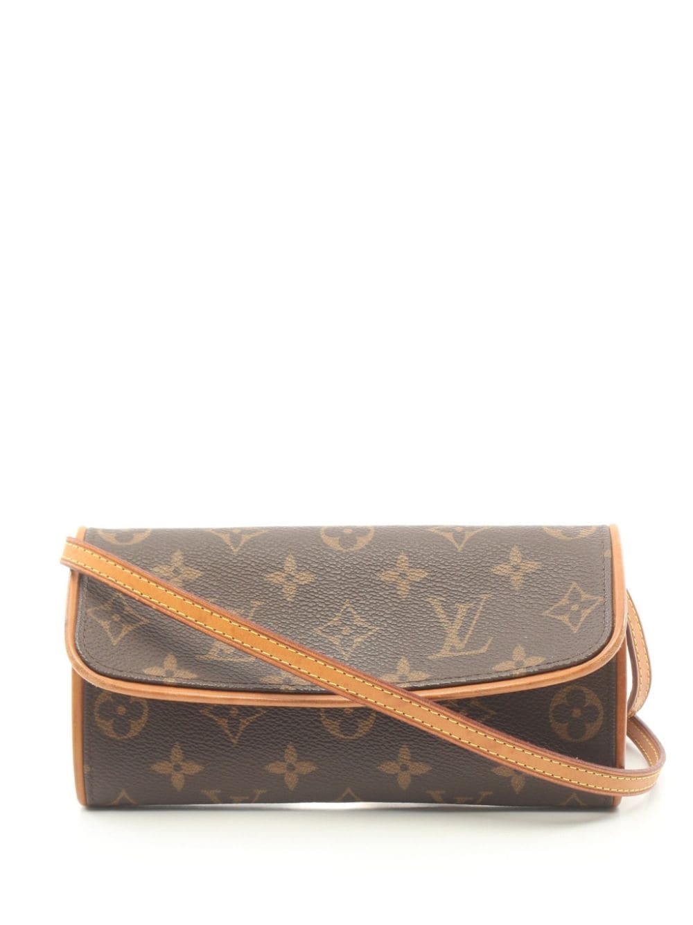 Pre-owned Louis Vuitton 2000 Twin Pm Shoulder Bag In Brown