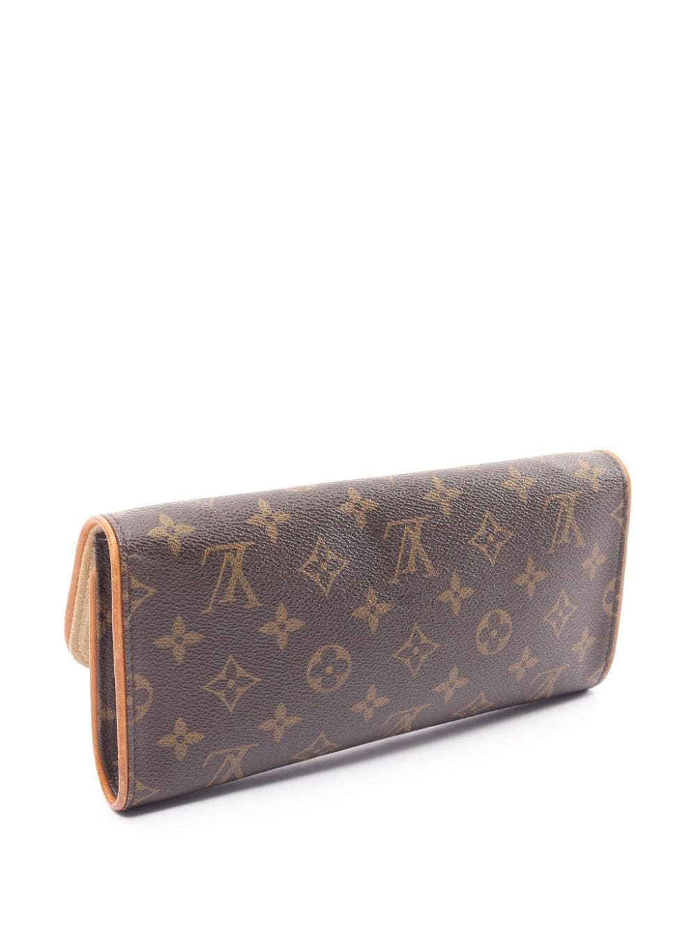 Pre-owned Louis Vuitton Pochette Twin Gm 手拿包（2000年典藏款） In Brown