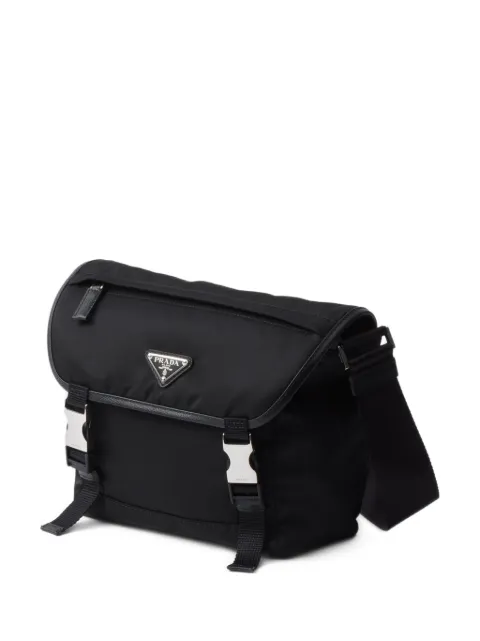 Prada bolsa de hombro con parche del logo