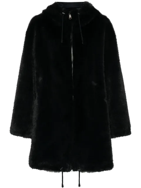 P.A.R.O.S.H. hooded faux-fur coat