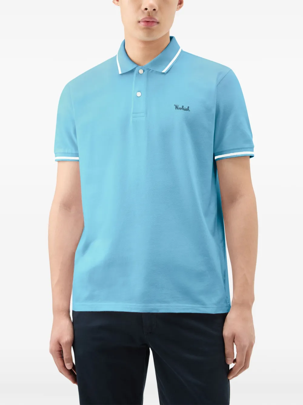 Woolrich Poloshirt van katoenblend Blauw