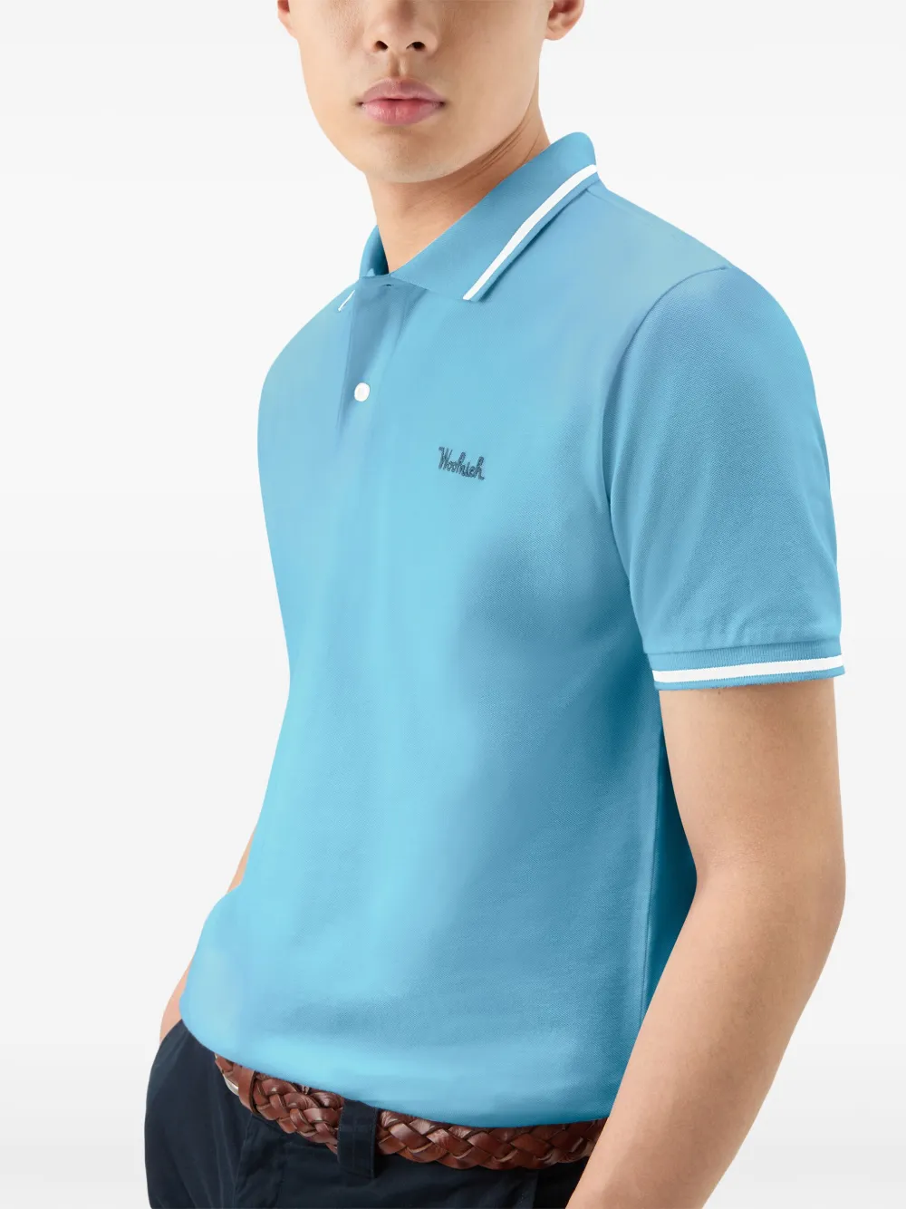 Woolrich Poloshirt van katoenblend Blauw