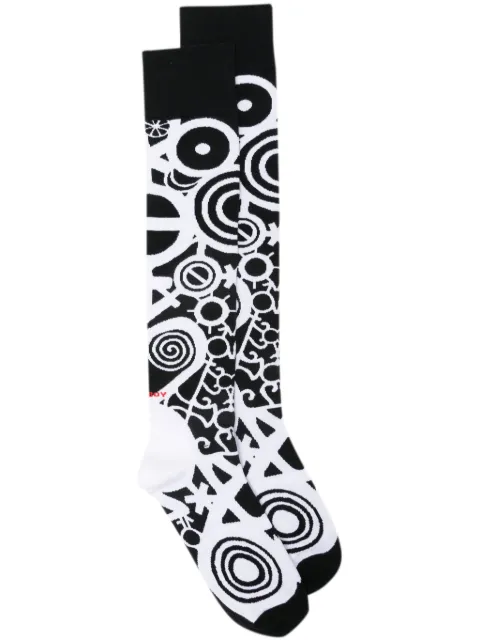 Charles Jeffrey Loverboy chaussettes à motif en intarsia