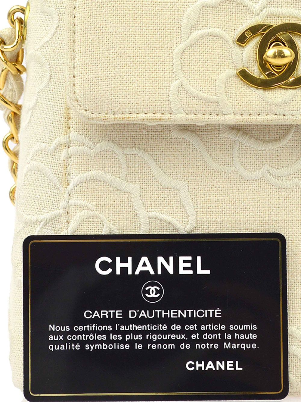 CHANEL 1998 Camellia embroidered shoulder bag Women