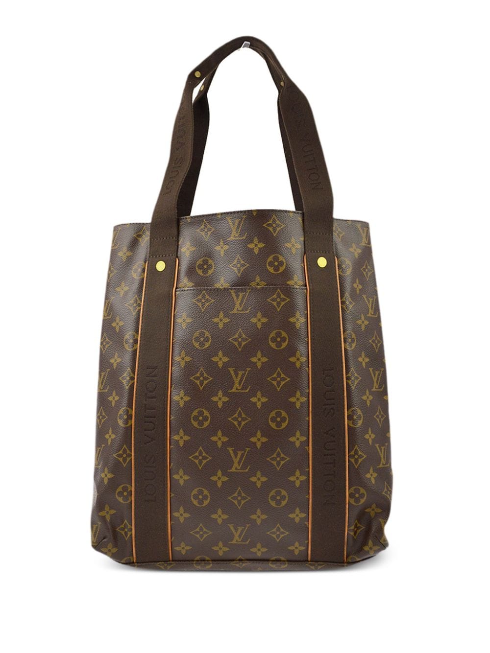 Pre-owned Louis Vuitton 2008 Cabas Beaubourg Tote Bag In Brown