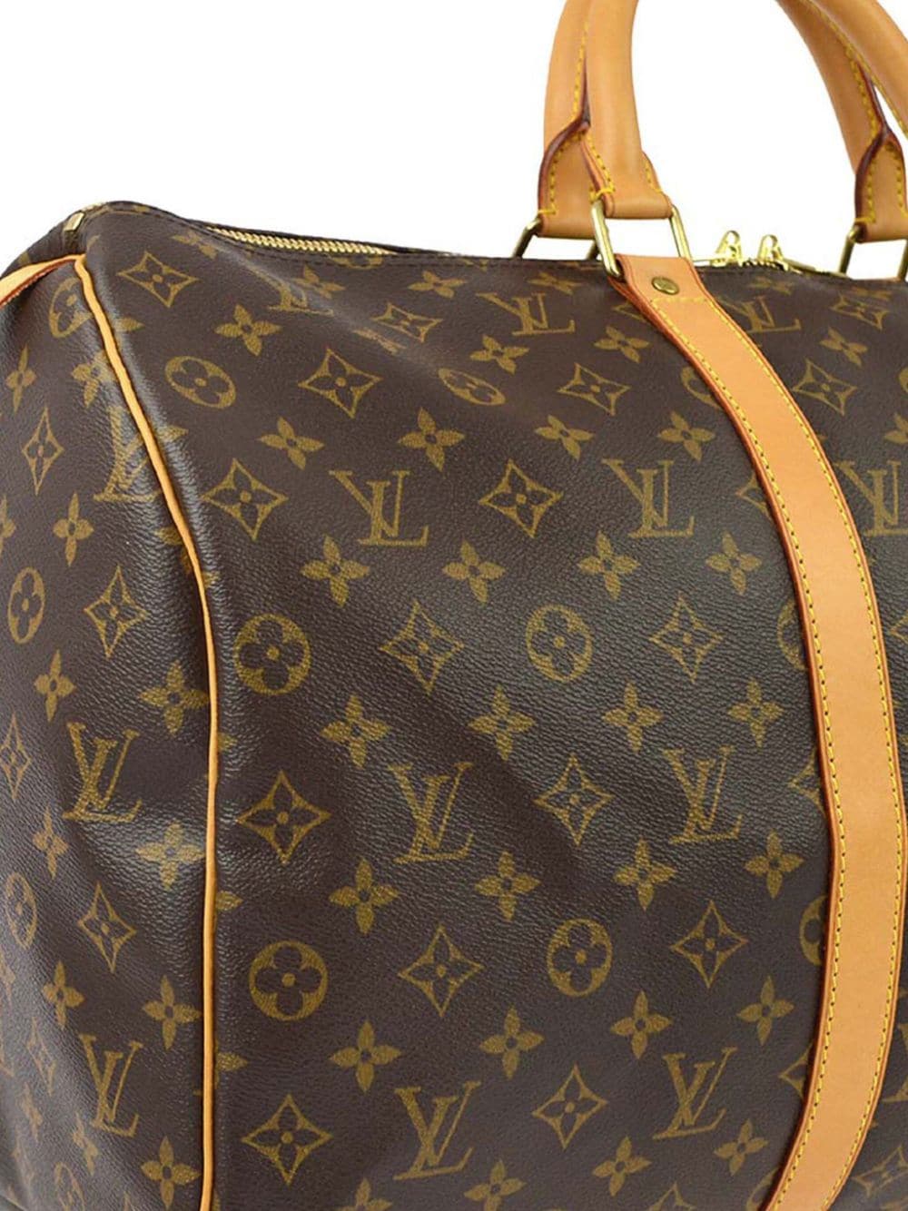Pre-owned Louis Vuitton 2004 Keepall 50 Travel Bag In Brown