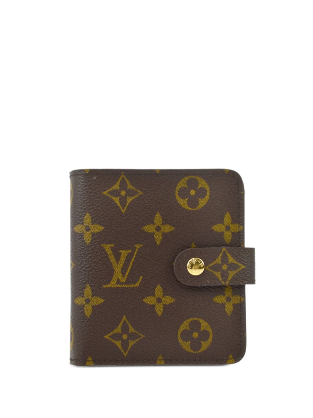 Pre-owned Louis Vuitton 2005 Monogram-canvas Wallet In Brown