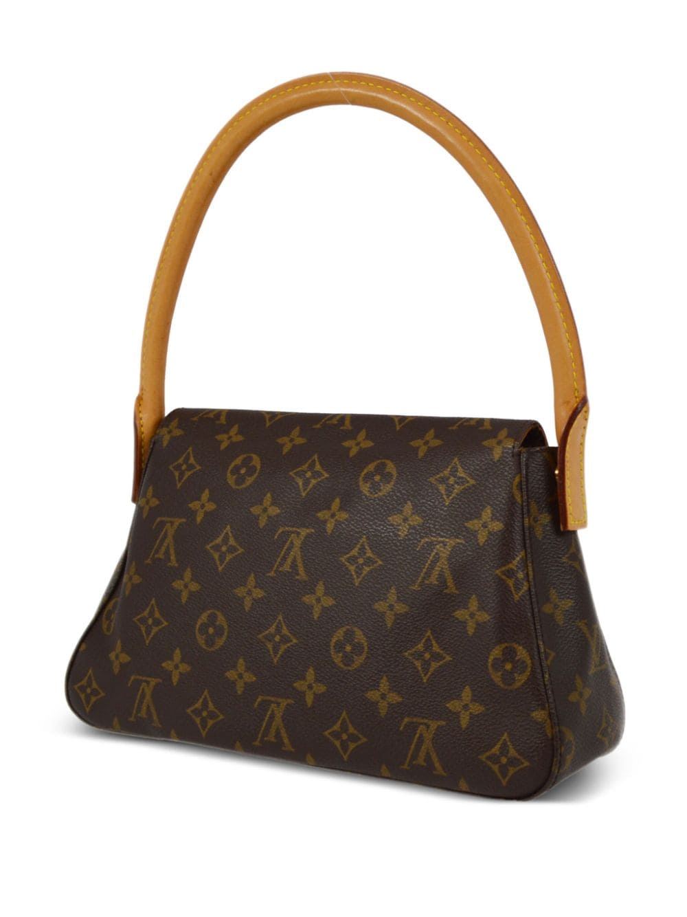 Pre-owned Louis Vuitton Looping 迷你手提包（2003年典藏款） In Brown