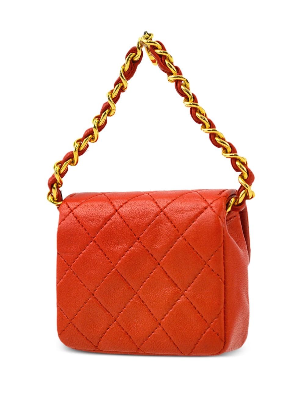 Affordable HOT SALE CHANEL 1990-2000s mini diamond-quilted flap pouch Women