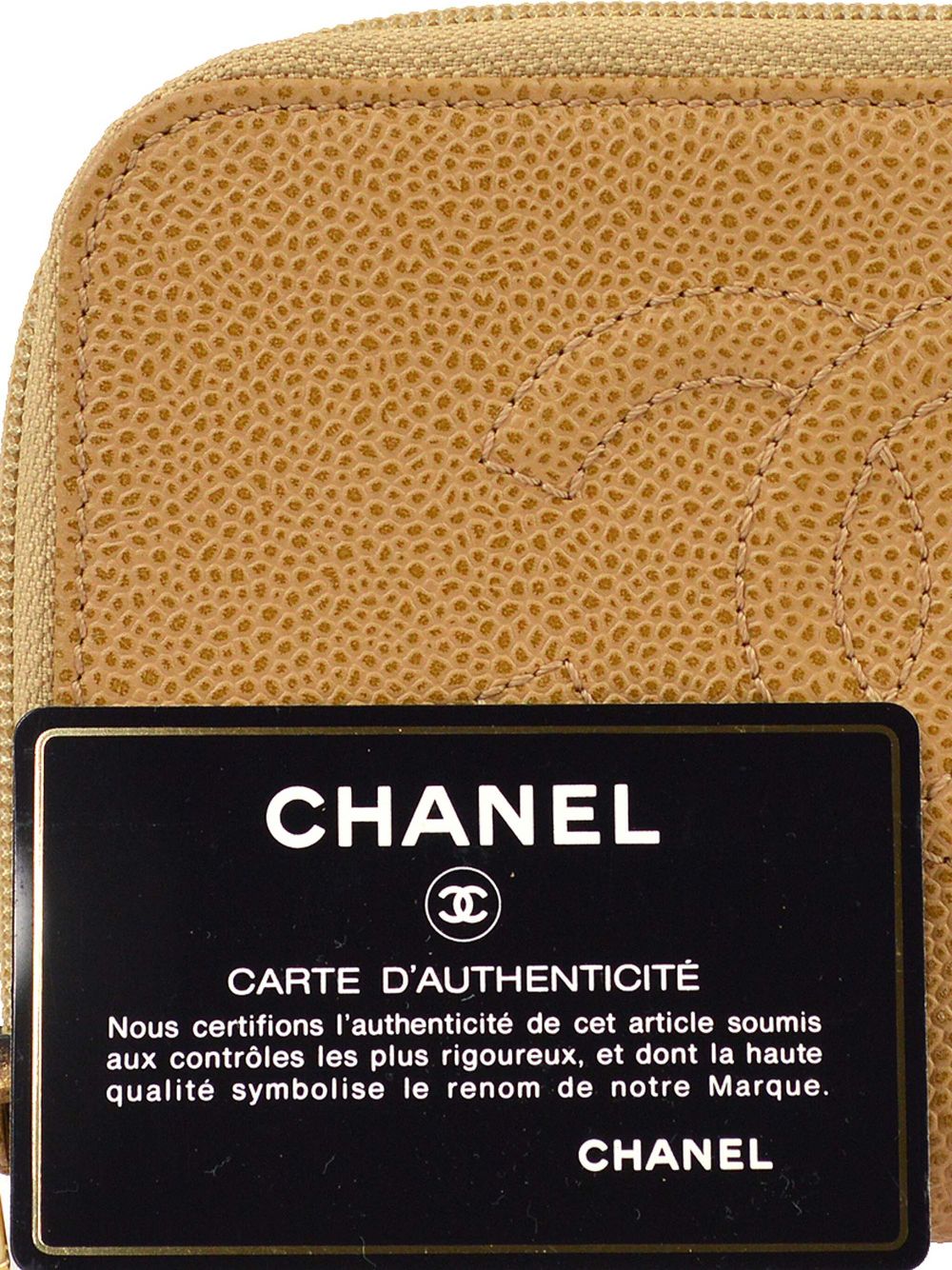 CHANEL 2000 CC-embossed leather wallet Women