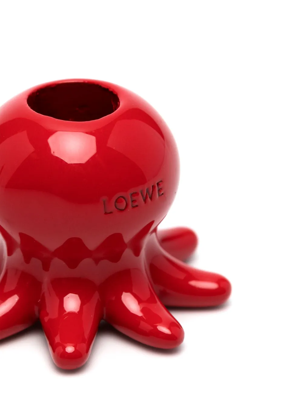 LOEWE Big Octopus dice charm - Rood