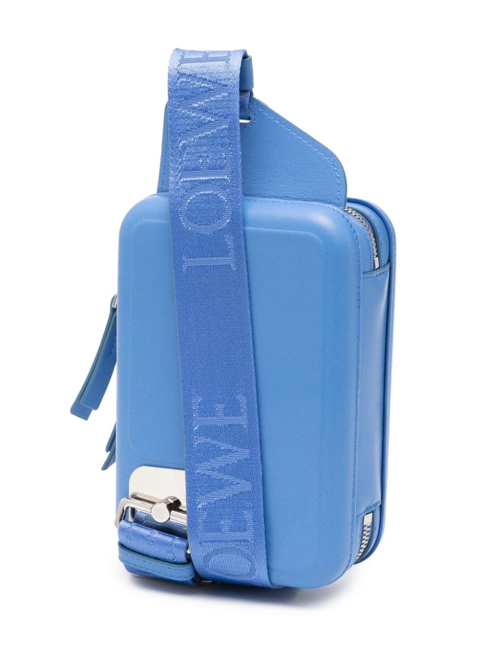Shop Loewe Molded Sling Messenger Bag In Blue