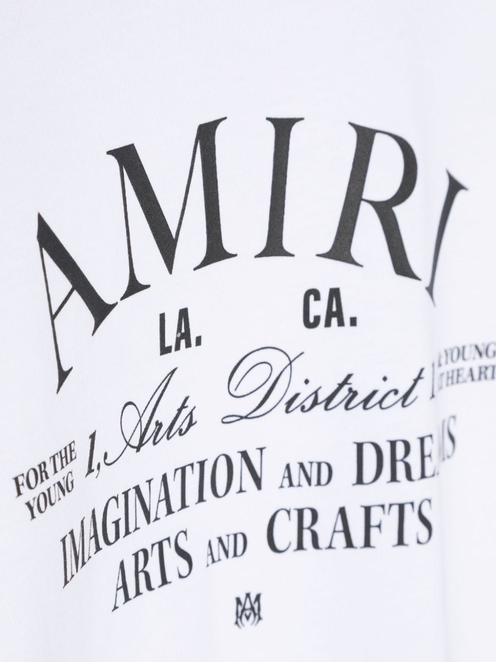 AMIRI KIDS Katoenen T-shirt met logoprint Wit