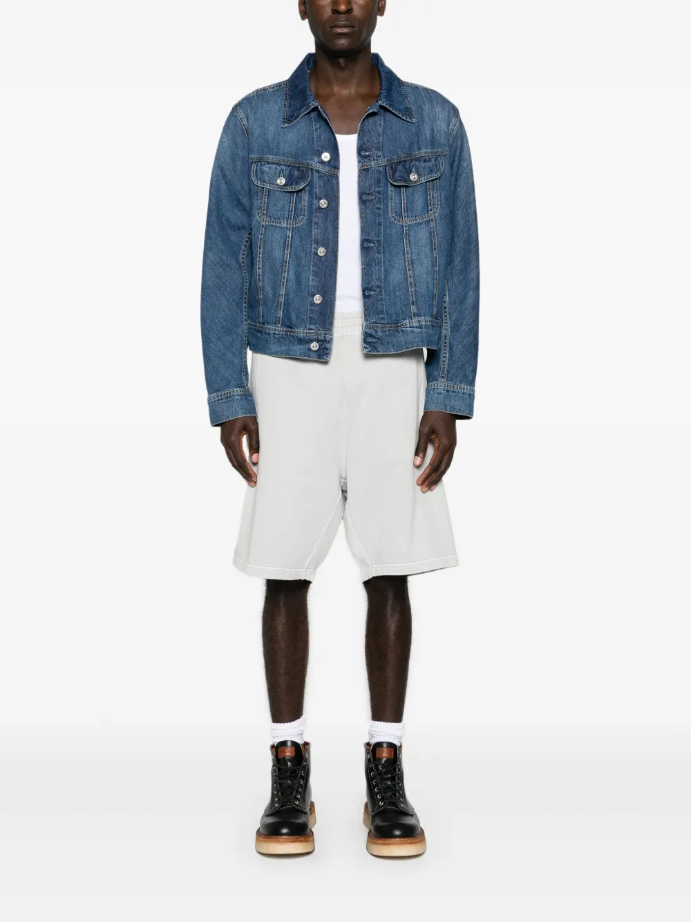 Carhartt WIP Nelson cotton track shorts - Grijs