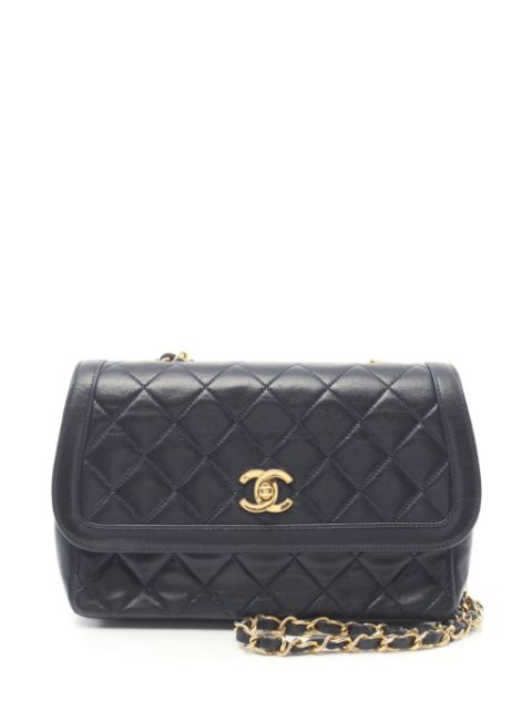 CHANEL 1989-1991 diamond-quilting shoulder bag Women