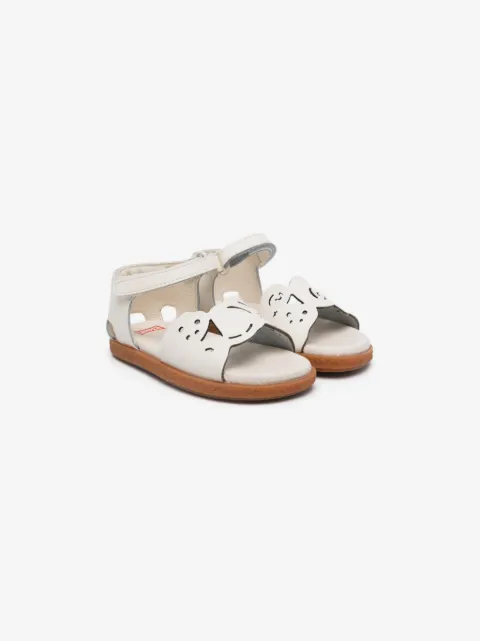 Camper Kids Twins laser-cut leather sandals