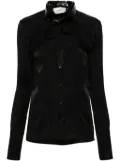 Coperni belted-collar shirt - Black