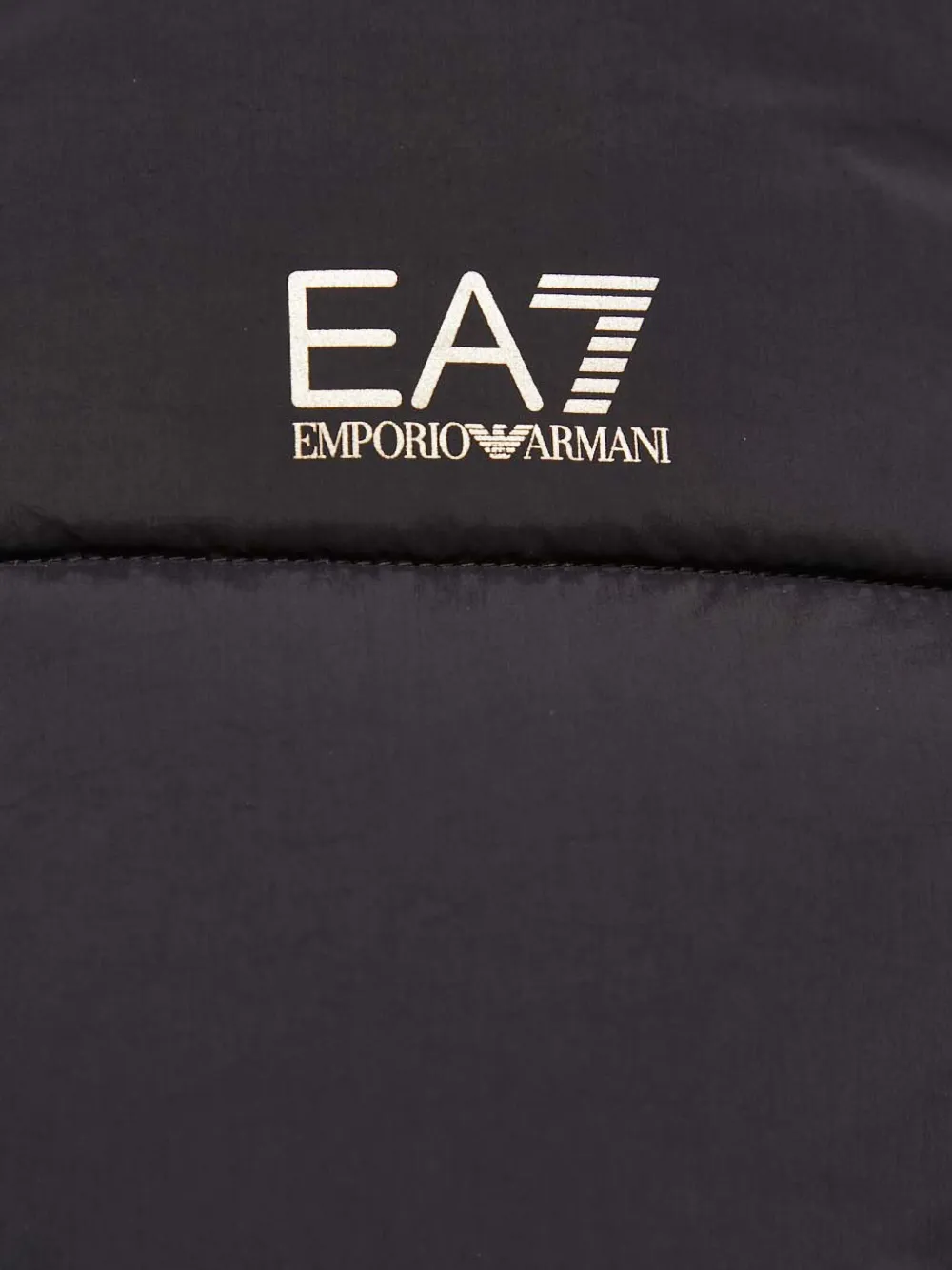 Ea7 Logo-detail Hooded Padded Jacket In Black