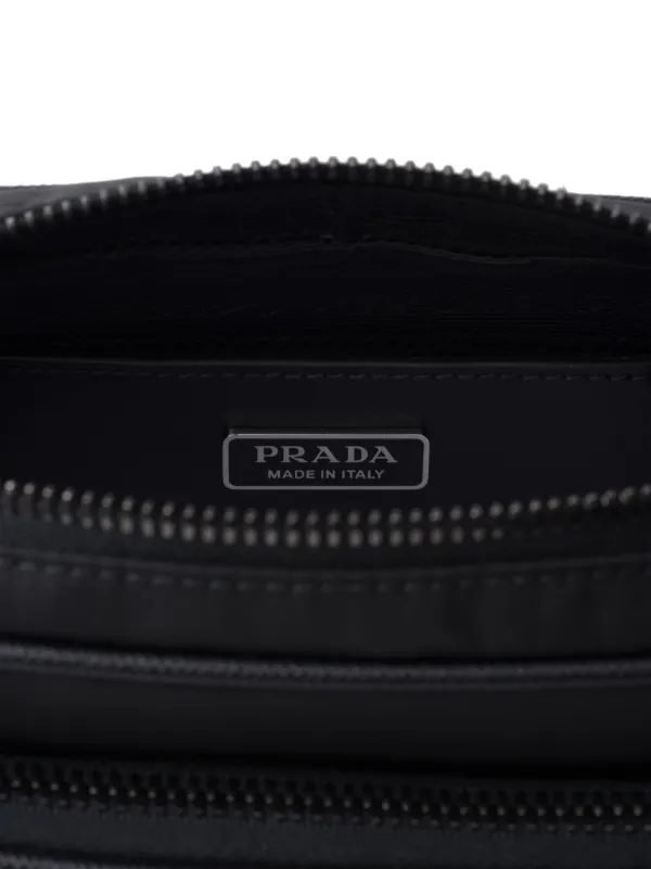 Prada サフィアーノレザー ショルダーバッグ | ブラック Prada サフィアーノレザー ショルダーバッグ | ブラック