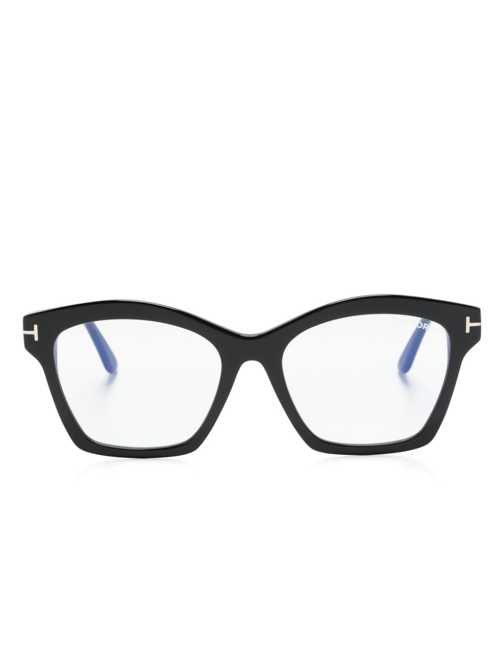 Tom Ford Light-filtering Butterfly-frame Glasses In Black