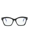 TOM FORD Eyewear light-filtering butterfly-frame glasses - Black