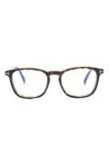 TOM FORD Eyewear tortoiseshell square-frame glasses - Brown