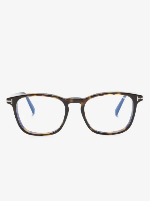 TOM FORD Eyewear Eckige Brille in Schildpattoptik