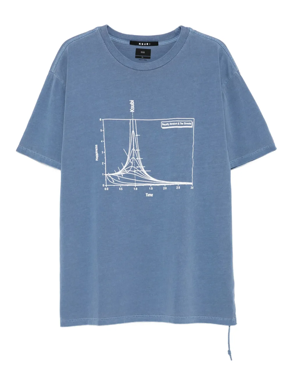 Ksubi T-shirt met grafische print Blauw