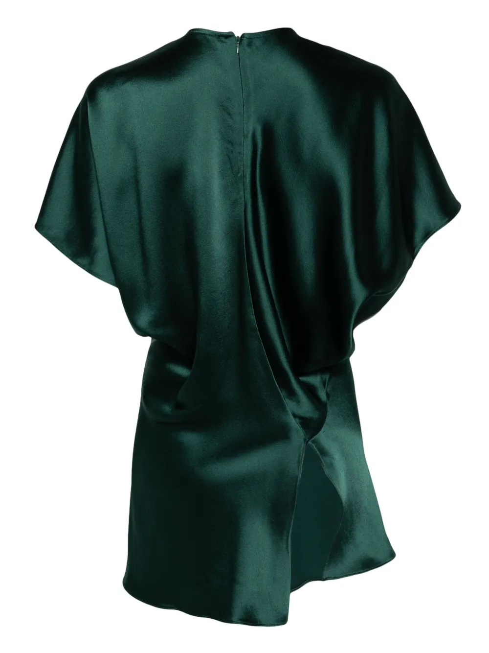 AZ FACTORY gesmockte crêpe blouse - Groen