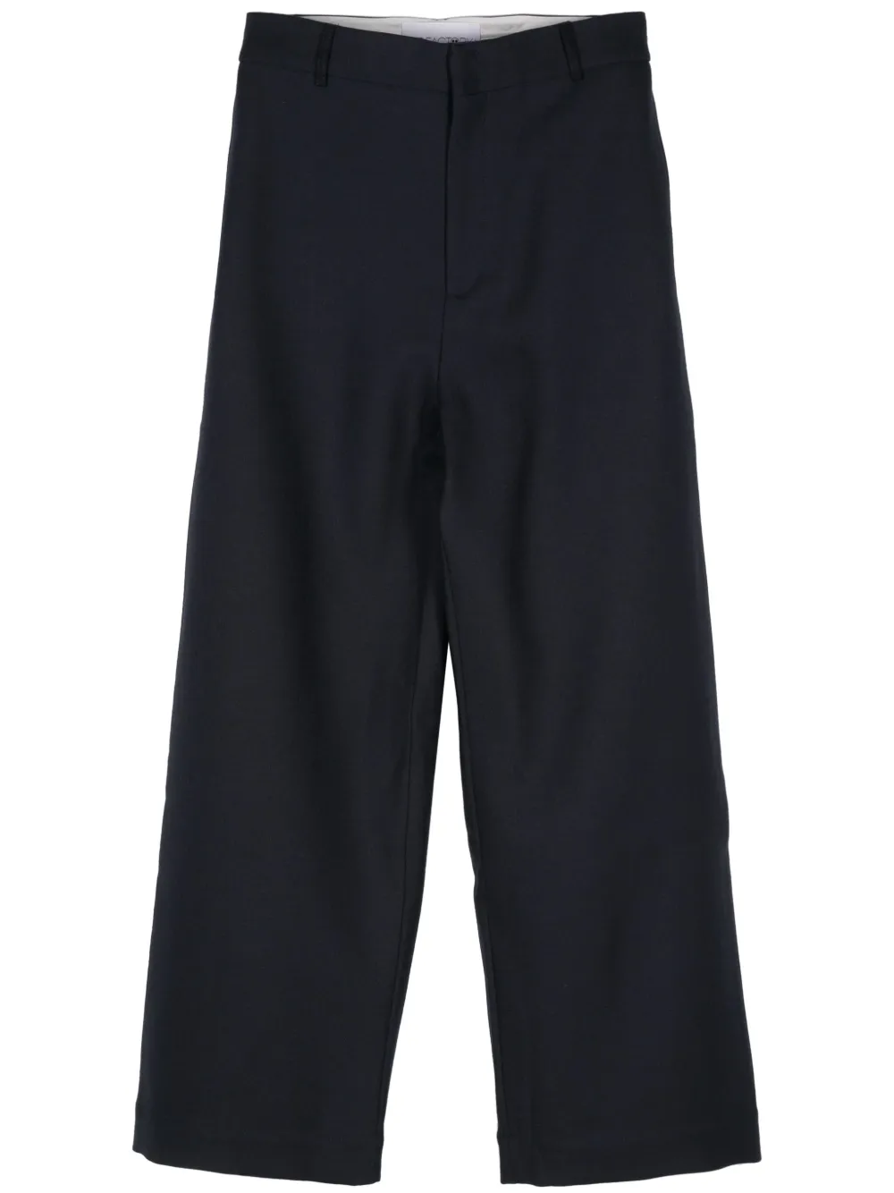 Az Factory Wide-leg Wool Trousers In Blue