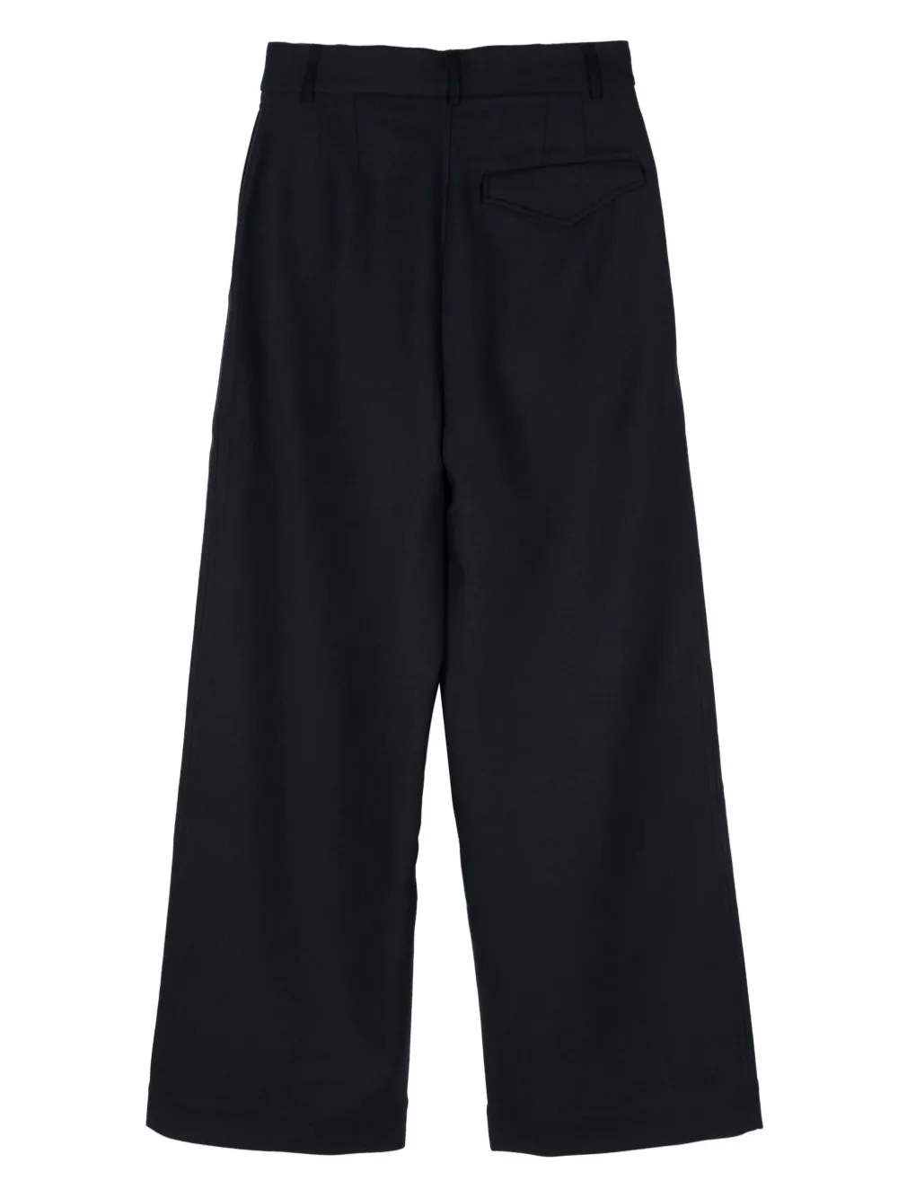 Az Factory Wide-leg Wool Trousers In Blue