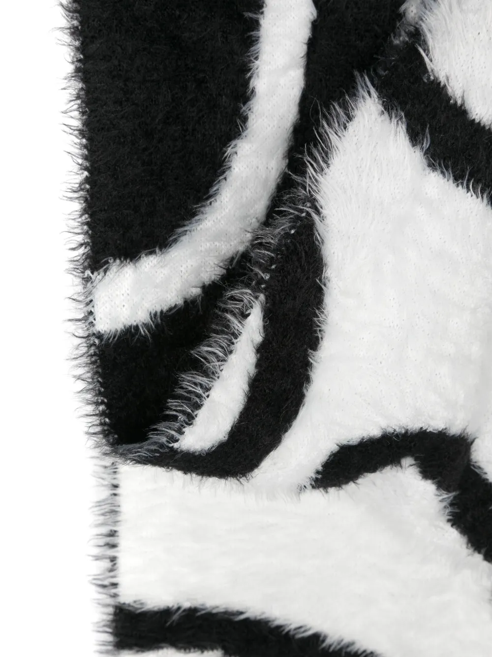  Az Factory Two-tone Jacquard Scarf - Black 