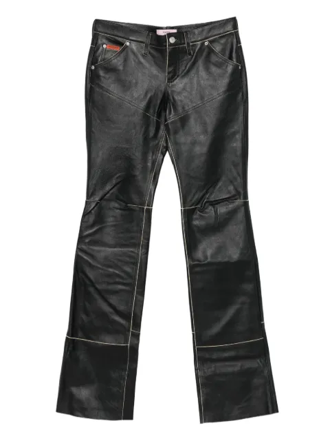 Martine Rose panelled leather trousers