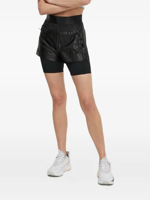 Ea7 Emporio Armani logo-waistband shorts