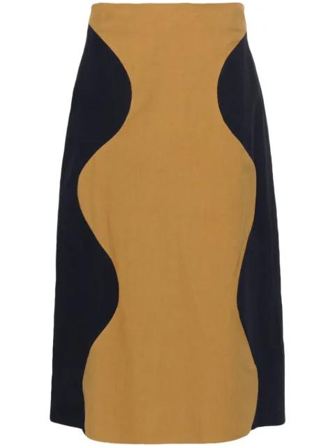 colville falda midi con paneles