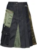 Andersson Bell Marta pleated cargo skirt - Blue