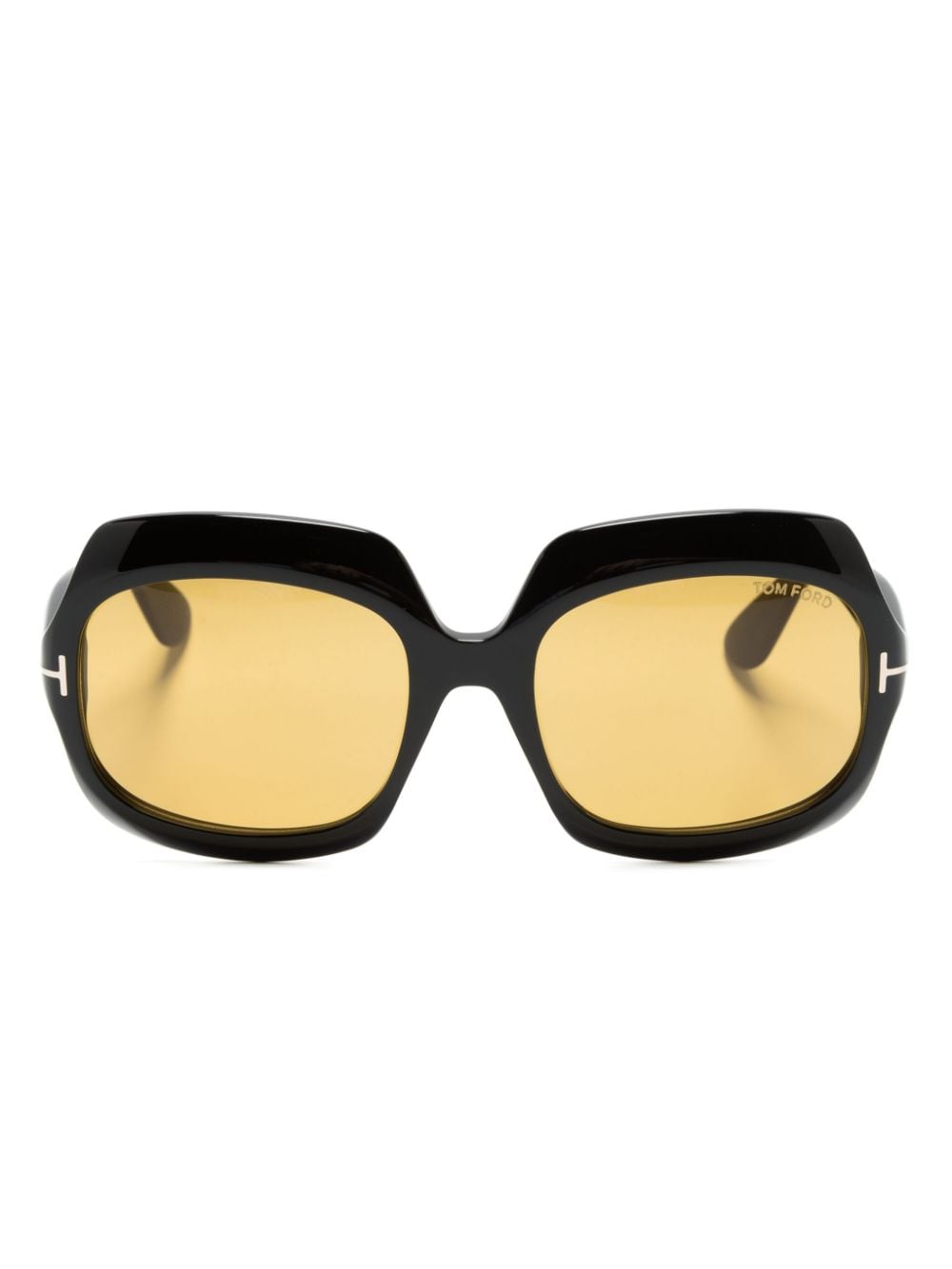 TOM FORD Eyewear Ren oversize-frame sunglasses Zwart