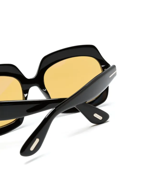 【関税&送料込み】Tom Ford Sunglasses TOM FORD Eyewear Ren oversize-frame Sunglasses | Black