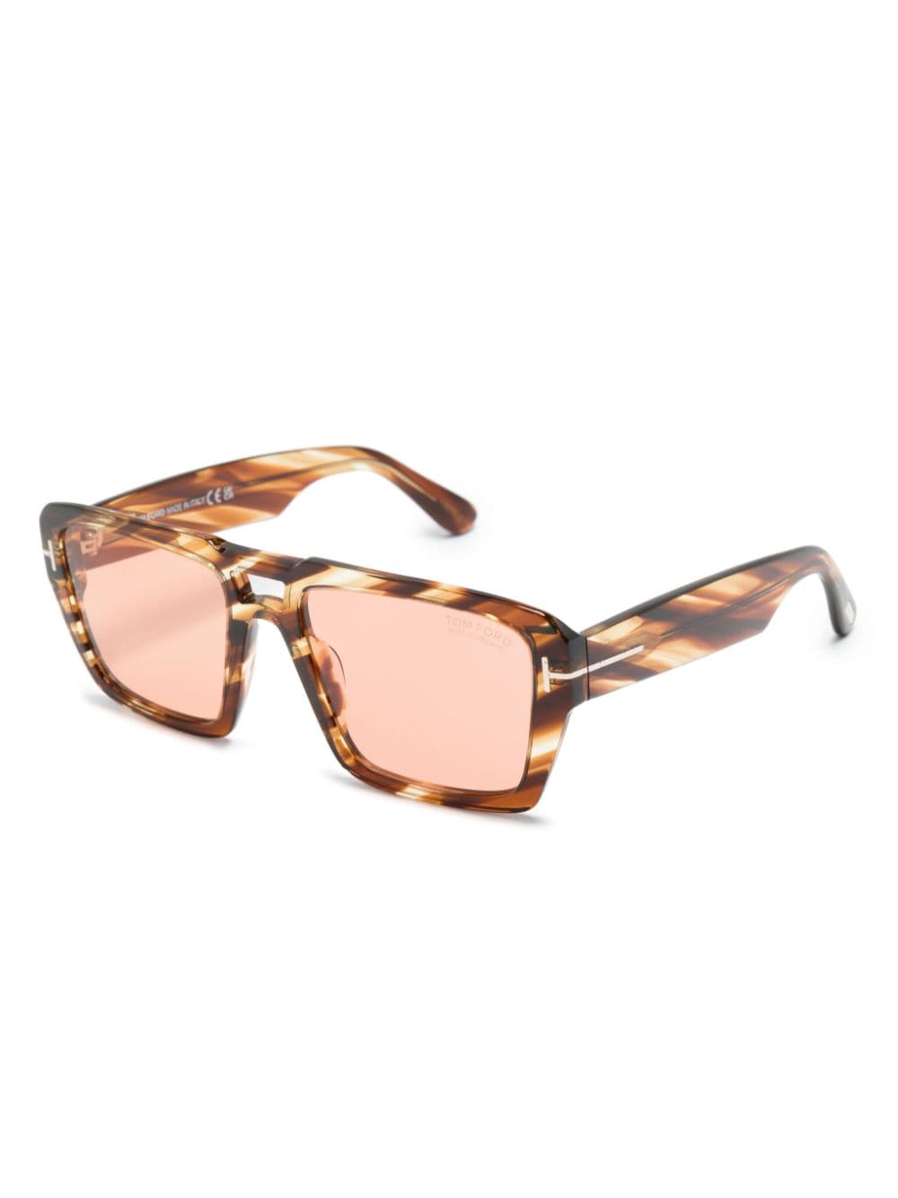 TOM FORD Eyewear Redford pilot-frame sunglasses - Bruin