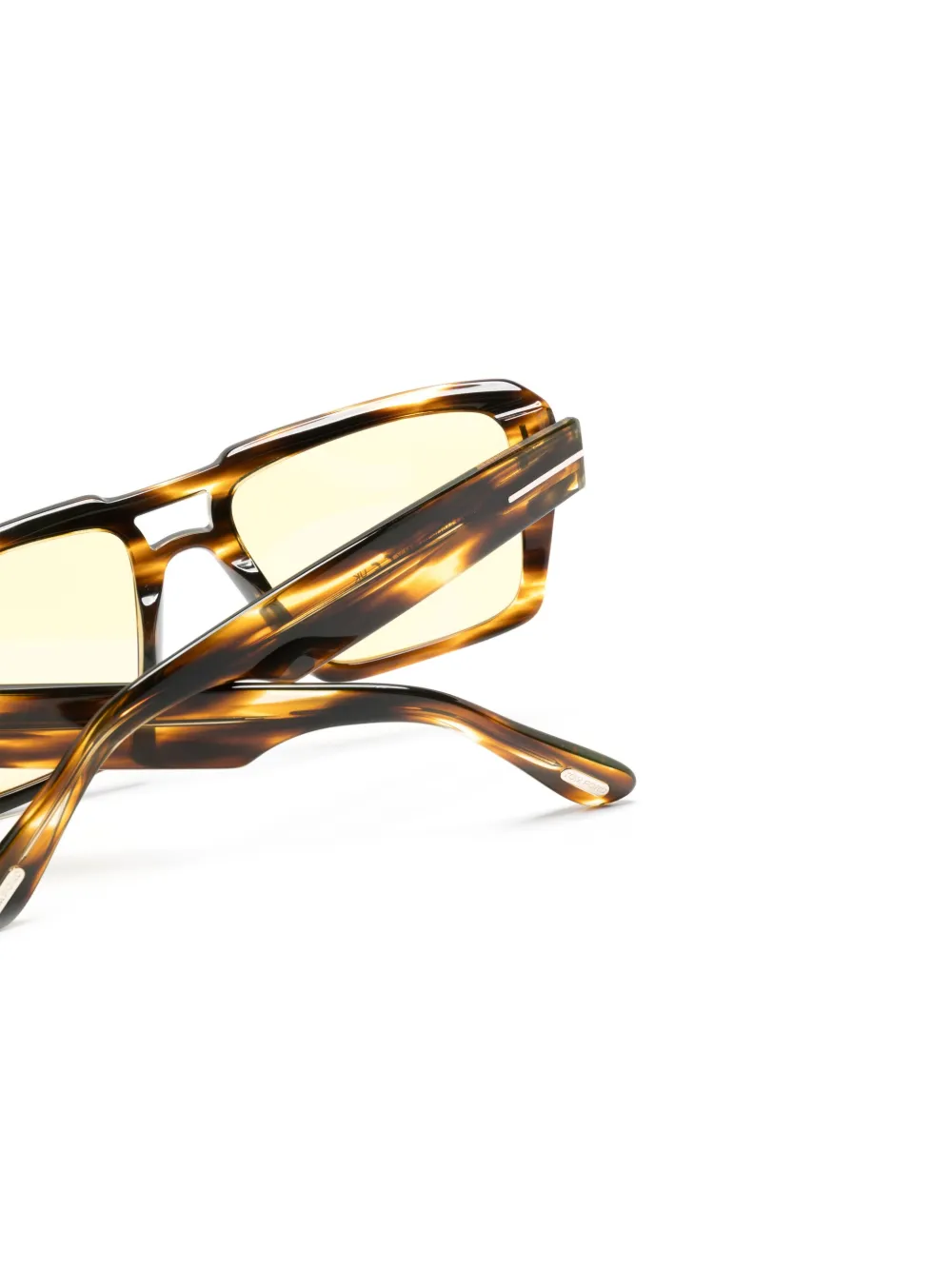 TOM FORD Eyewear Redford zonnebril met piloten montuur Bruin