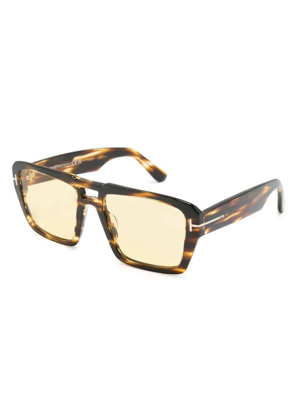 TOM FORD Eyewear Redford zonnebril met piloten montuur Bruin