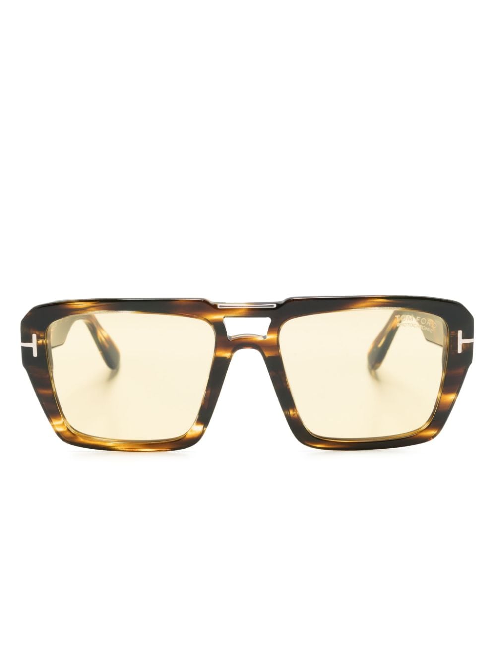 Tom Ford Redford Pilot-frame Sunglasses In Brown