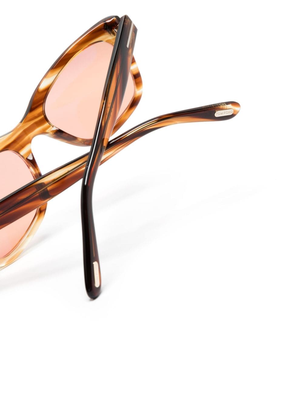 TOM FORD Eyewear Zonnebril met vierkant montuur Bruin