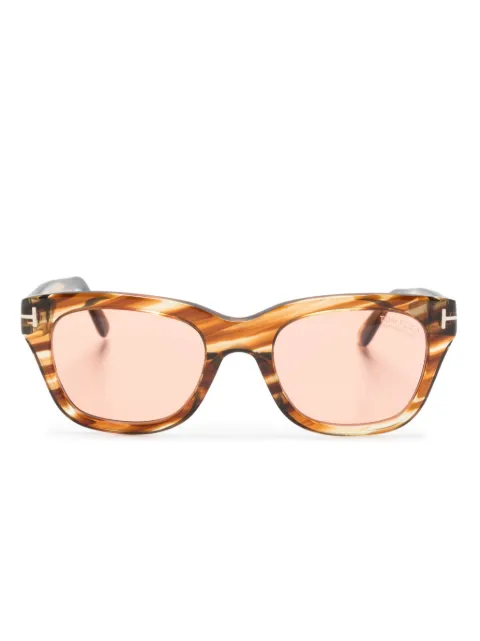 TOM FORD Eyewear lentes de sol con armazón cuadrada estilo carey