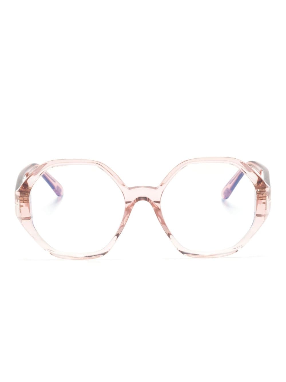 Tom Ford Geometric-frame Glasses In White