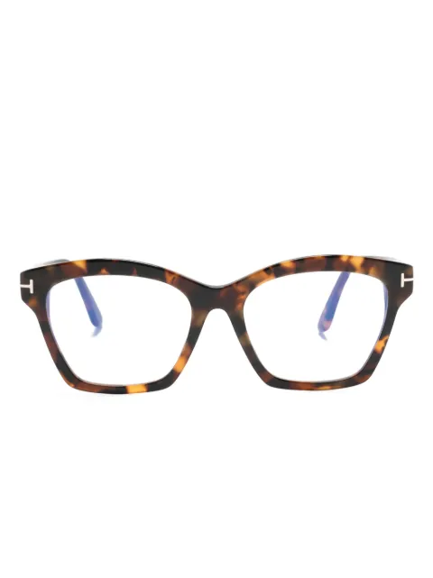 TOM FORD Eyewear Brille in Schildpattoptik