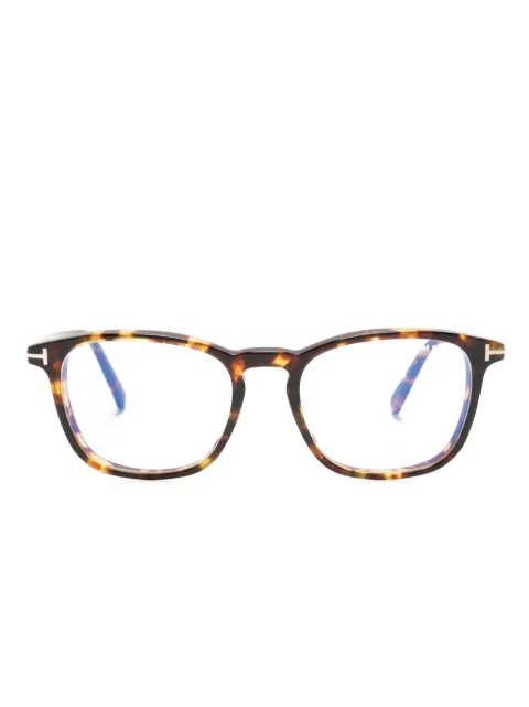 TOM FORD Eyewear tortoiseshell square-frame glasses