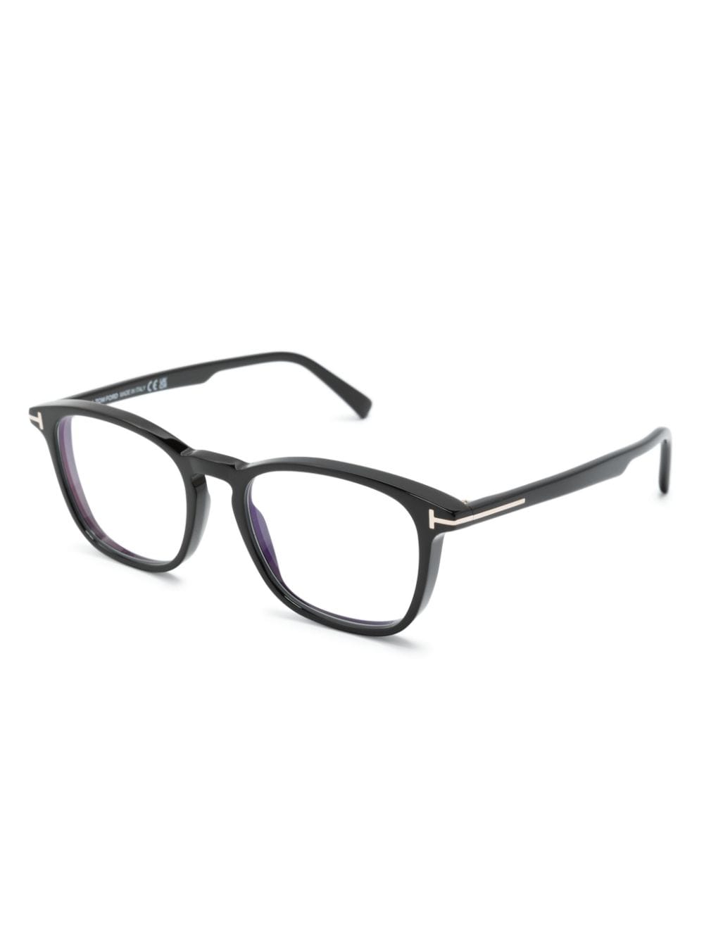 TOM FORD Eyewear light-filtering round-frame glasses - Zwart